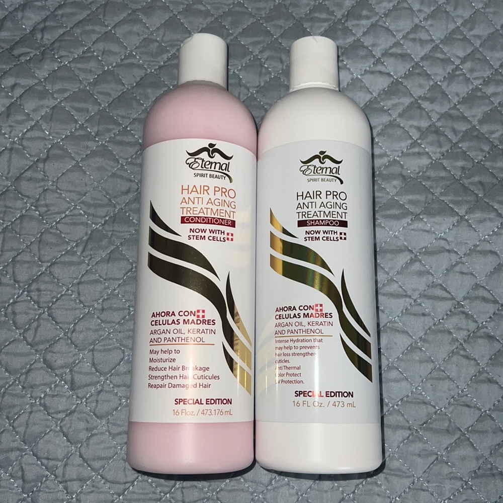 Hair pro shampoo & conditioner bundle. Eternal Spirit Beauty product line.